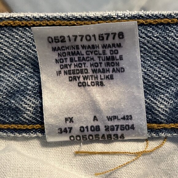 Men's Levis 505 Regular Fit Denim Jeans SZ 34x30 Blue Cotton Modern Red Tab - Picture 10 of 12